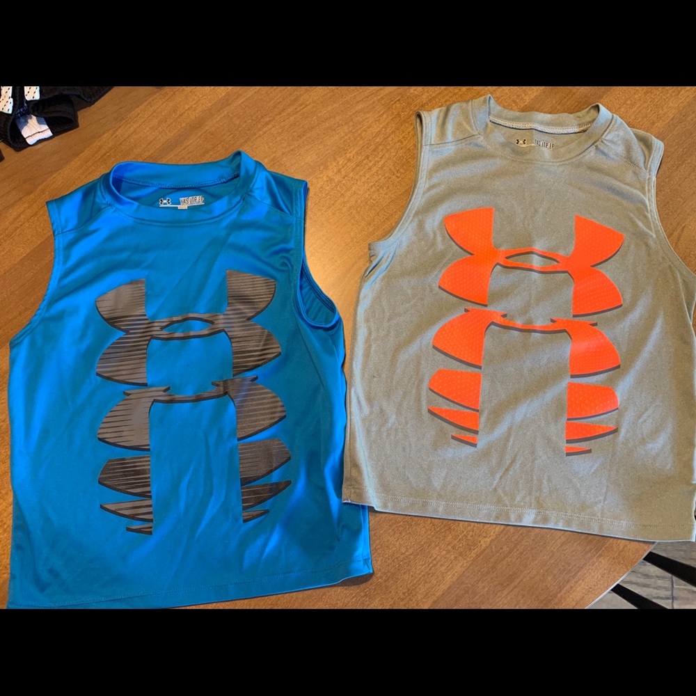 2 Boys’ UA Sleeveless Tops